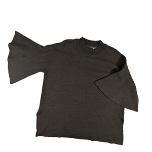 Sunday in Brooklyn Anthropologie Lorena Gray Flutter Bell Sleeve Knit Top Small
